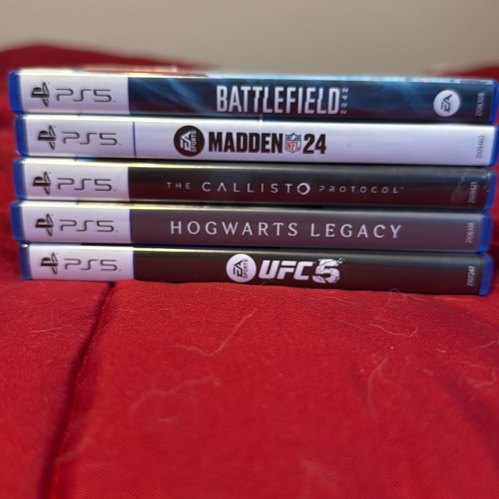 PS5 games Hogwarts, UFC 5, The Callisto Protocol m, Battlefield 24&Madden 24 NFL